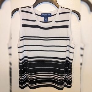 ‼️‼️Preston & York Striped Top | Black and White